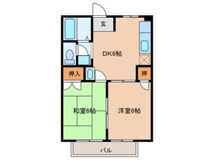 サンヴィレッヂ９１の物件間取画像